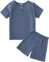 Baby Boy Summer Clothes Set Toddler Short Sleeve Tops & Shorts Set Cotton Casual 2 Piece Outfits Set
