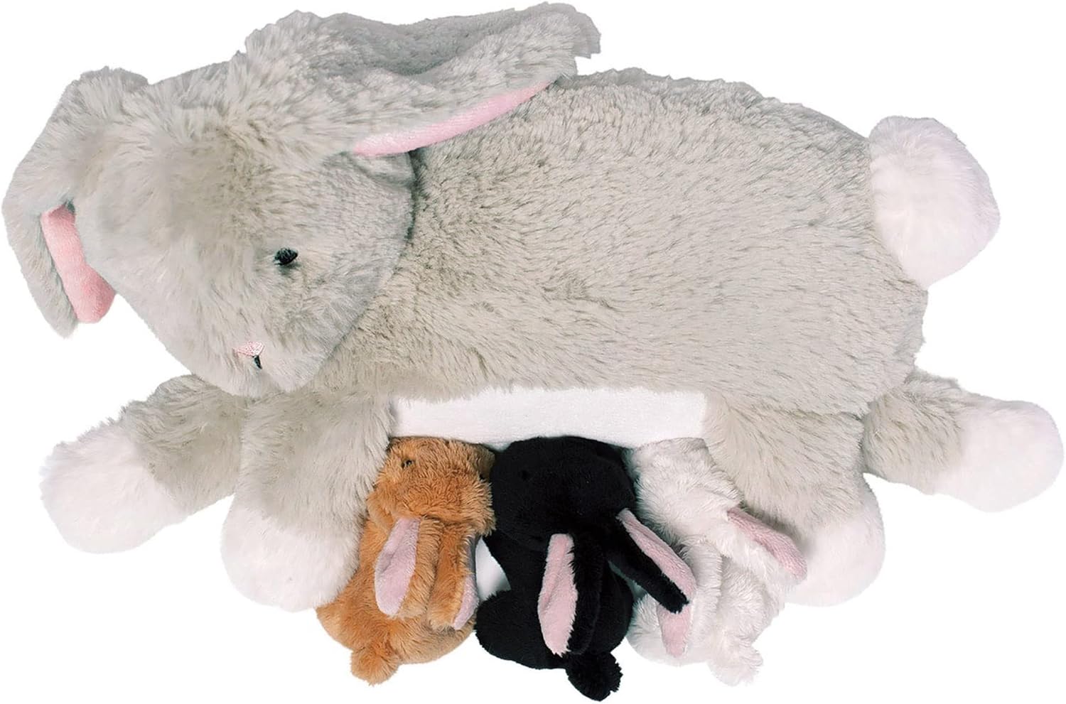 Nursing Nola Nurturing Rabbit Stuffed Animal with Plush Baby Bunnies