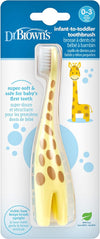 Infant-To-Toddler Training Toothbrush, Soft for Baby'S First Teeth, Giraffe, BPA Free, 0-3 Years