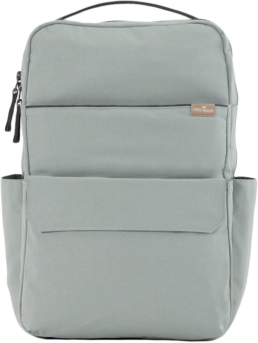 Roo Lightweight 1 LB Diaper Bag Backpack | 11 Organizational Pockets| Durable & Water-Resistant (Sage)