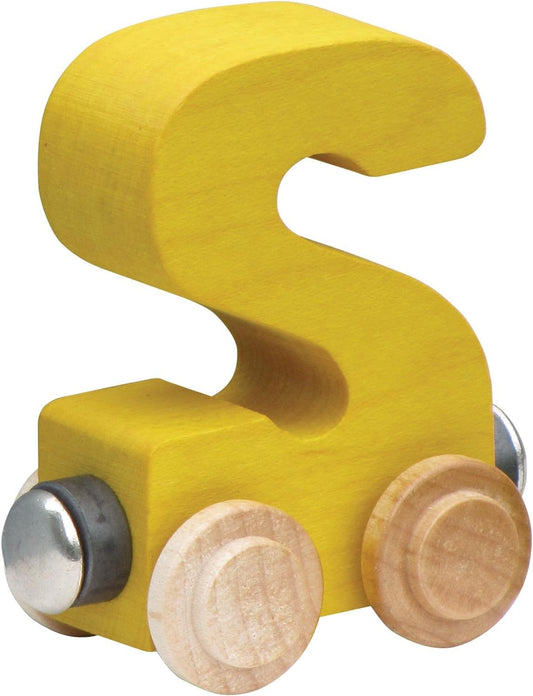 Nametrain Bright Letter Car S - Made in USA (Yellow)