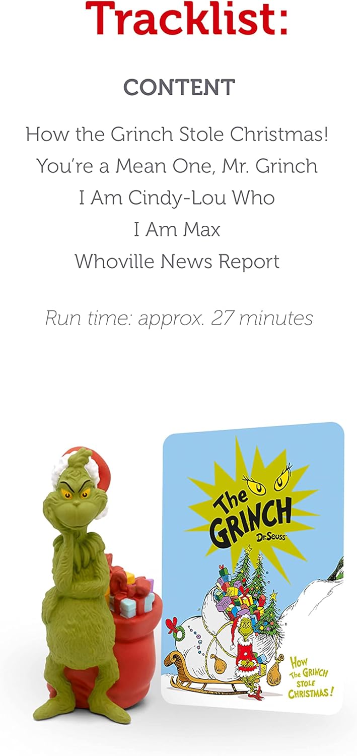 the Grinch Audio Play Character from How the Grinch Stole Christmas by Dr. Seuss [English]