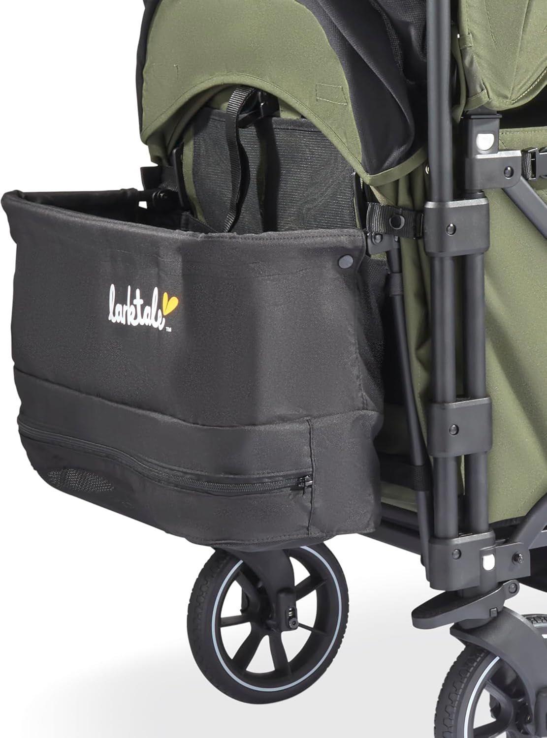 Caravan V3, Byron Black - Stroller/Wagon for Kids & Babies - Seats 2 Passengers or 200 Lbs. Total Weight Capacity. - Reclining Seats, Full-Coverage Sun Canopies, Height-Adjustable Handlebar