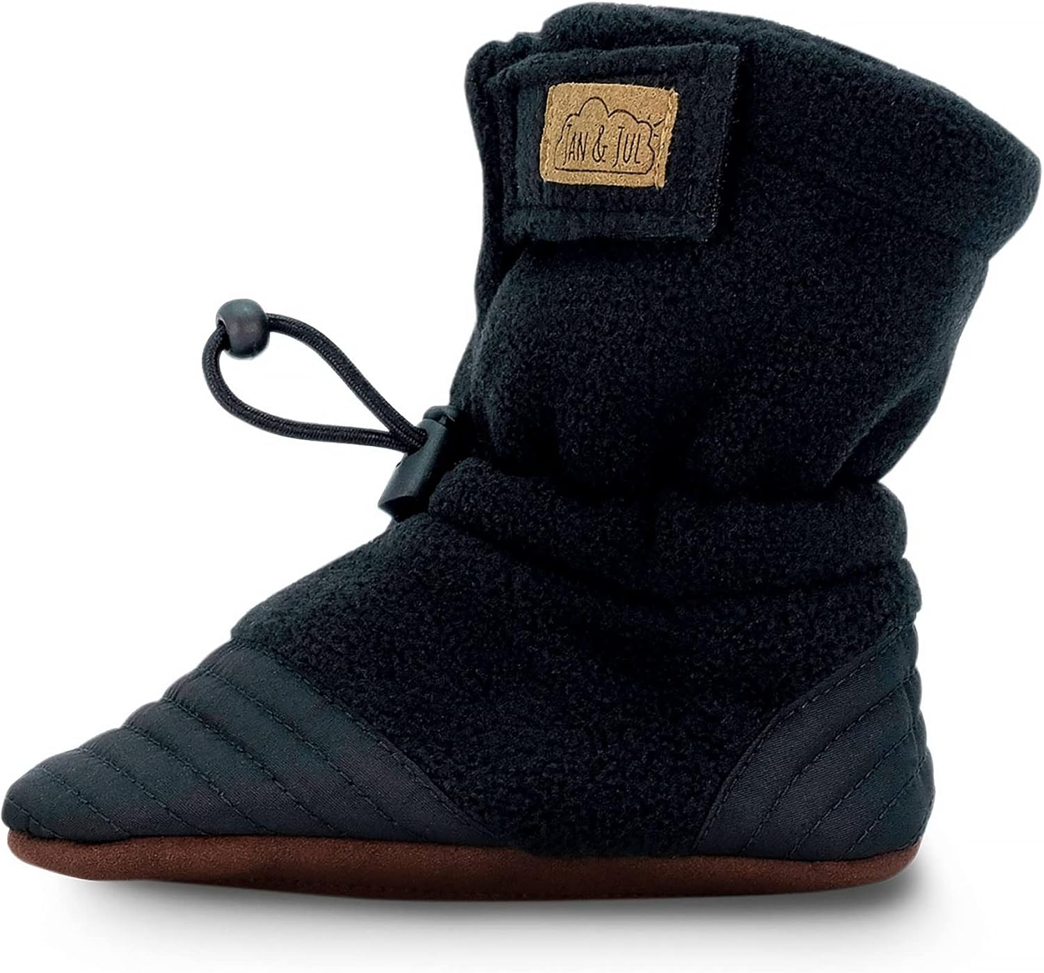 Fleece Stay-Put Cozy Booties, Non-Slip Boots for Babies and Toddlers