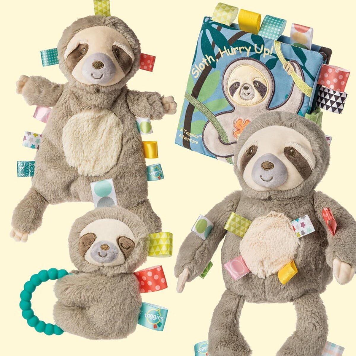 - Baby Infant Toddler - Taggies Rattle - Molasses Sloth - Sensory Toy 5''