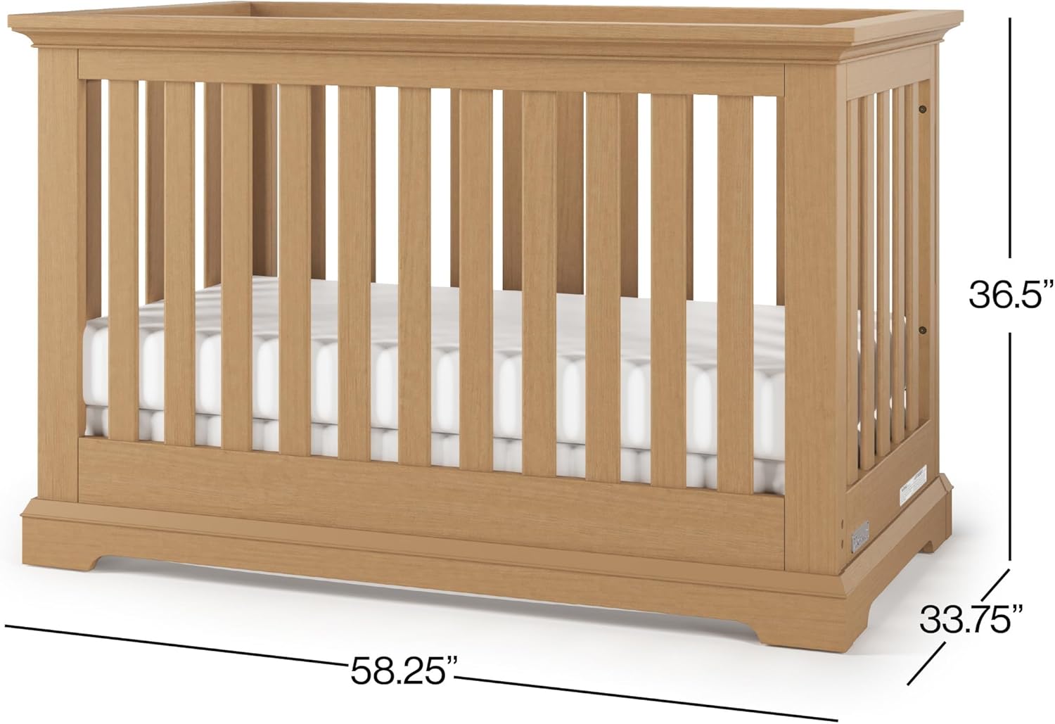 Jordyn Euro 4-In-1 Crib (Biscotti)