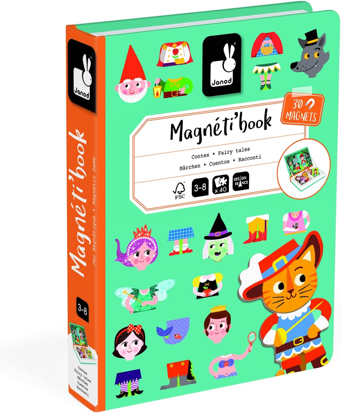 • Magneti’Book Fairytales • 3 to 8 Years • Educational Magnetic Games Toy for Kids Toddler Children • J02588