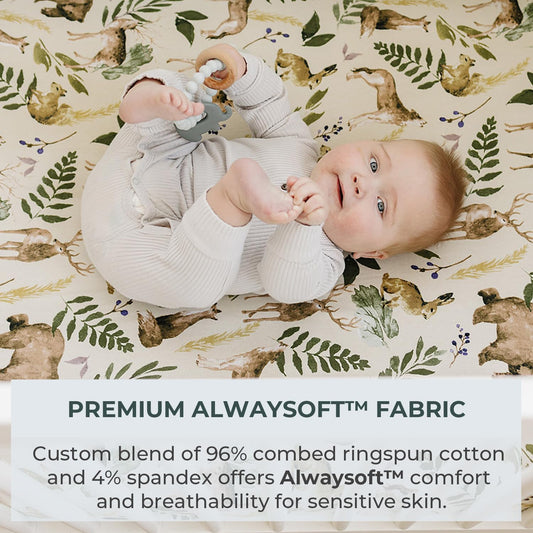 Pobi Baby Premium Baby Blanket, Soft Stretchy Quilt for Babies, Toddlers, Kids (Wildlife Animal)