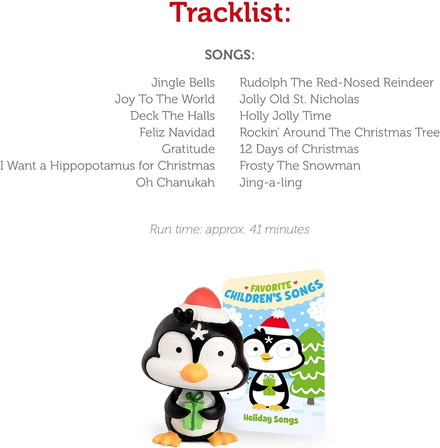 Holiday Songs Audio Play Character