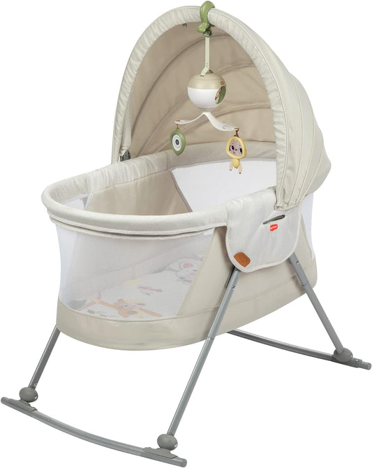 2-In-1 Take along Deluxe Bassinet, White