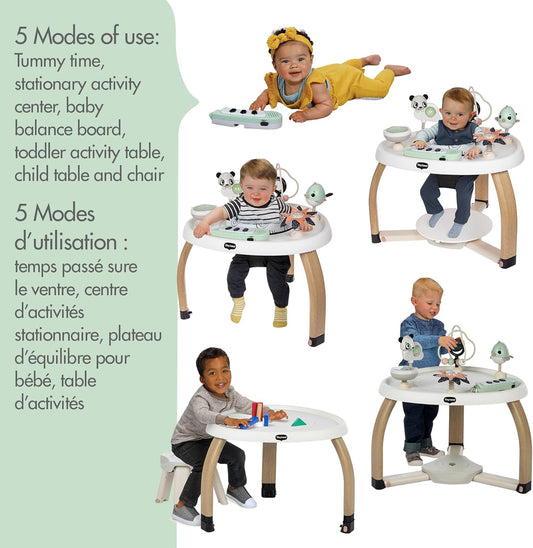 5-In-1 Here I Grow Stationary Activity Center - Black & White