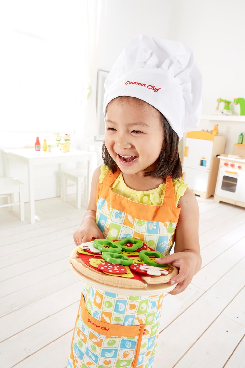 Homemade Wooden Pizza Play Kitchen Food Set and Accessories