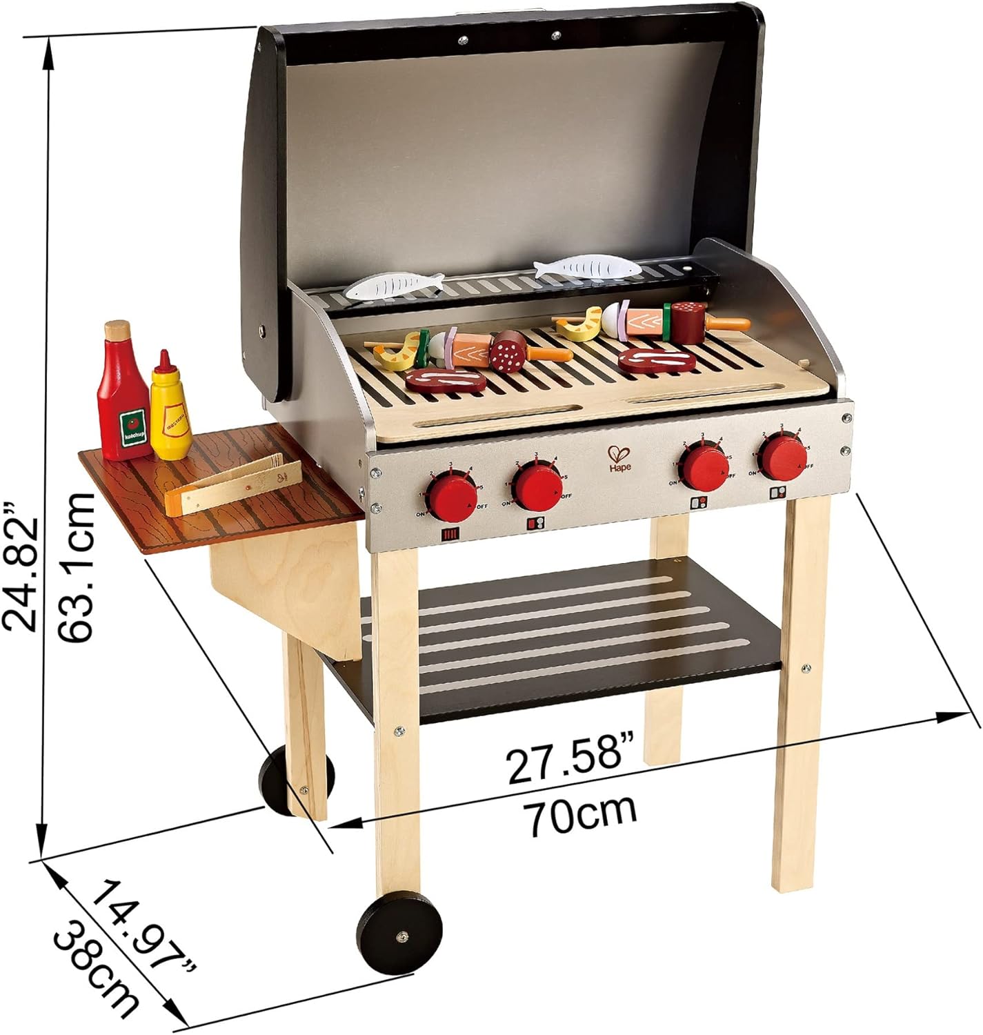 - Playfully Delicious - Gourmet BBQ Grill and Shish Kabob Play Food Set