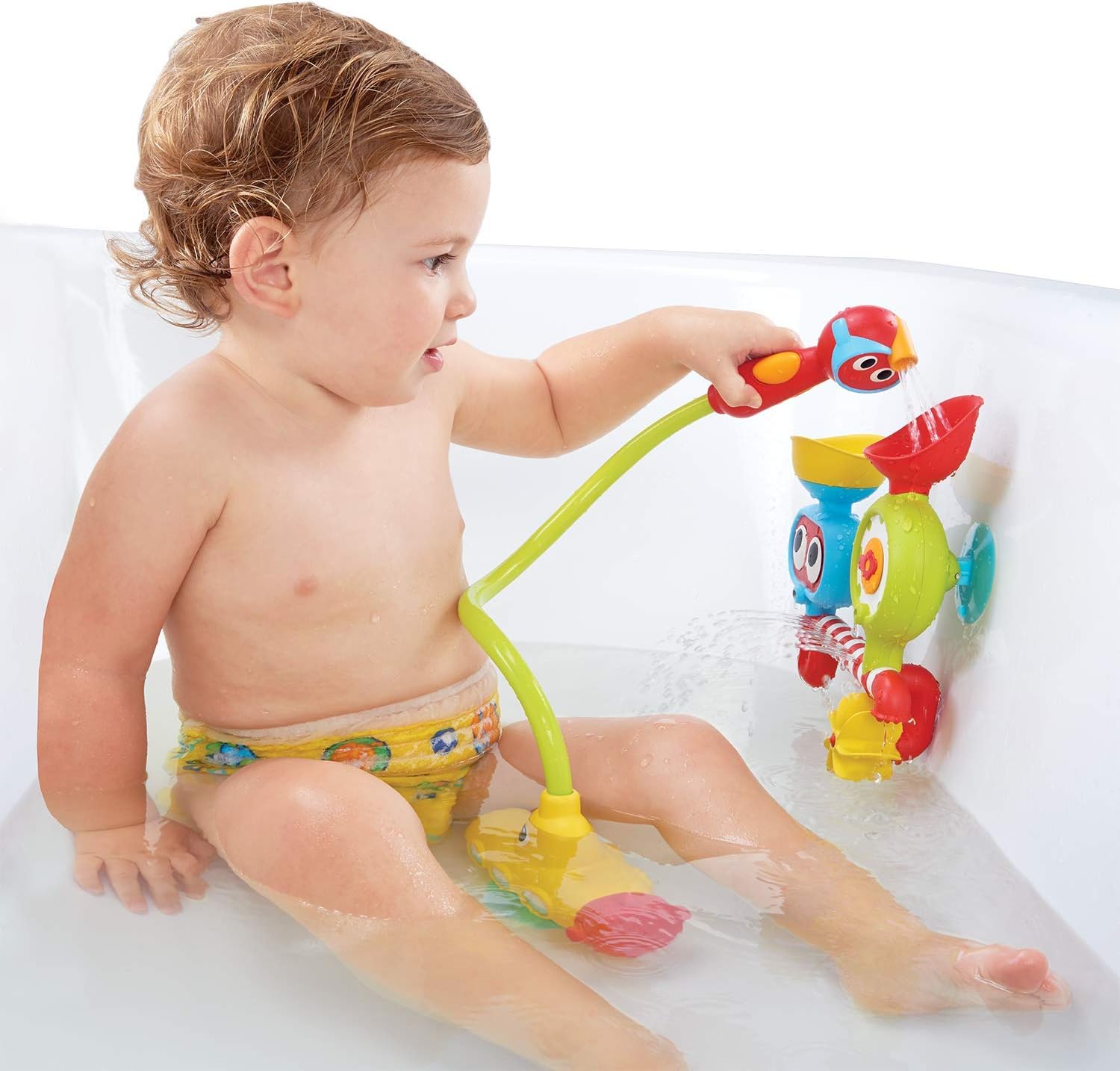 Kids Bath Toy - Submarine Spray Station - Battery Operated Water Pump with Hand Shower for Bathtime Play - Generates Magical Effects (Age 2-6 Years) Open Box
