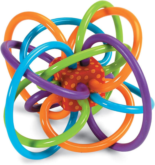 Winkel Rattle and Sensory Teether Toy