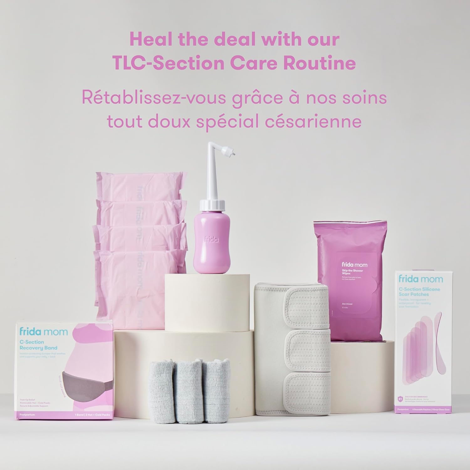 C-Section Silicone Strips, C-Section Recovery Must Have Scar Patches, Reusable Medical Grade Treatment for Keloid Scars, Includes Case & Pouch
