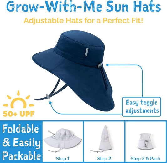 Wide Brim Sun-Hat Full Protection with Adjustable Strap