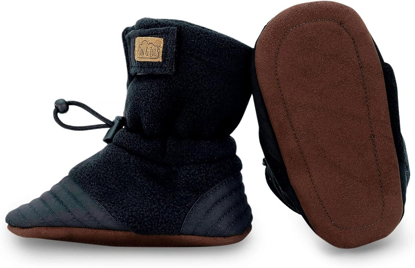 Fleece Stay-Put Cozy Booties, Non-Slip Boots for Babies and Toddlers