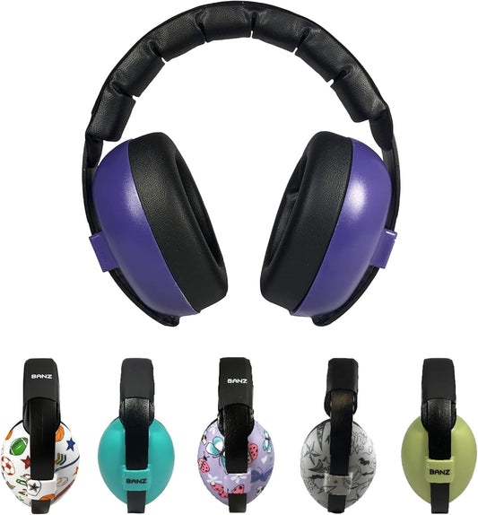 Earmuffs Infant Hearing Protection – Ages 0-2 Years – the Best Earmuffs for Babies & Toddlers – Industry Leading Noise Reduction Rating – Block Noise (Dark Purple)