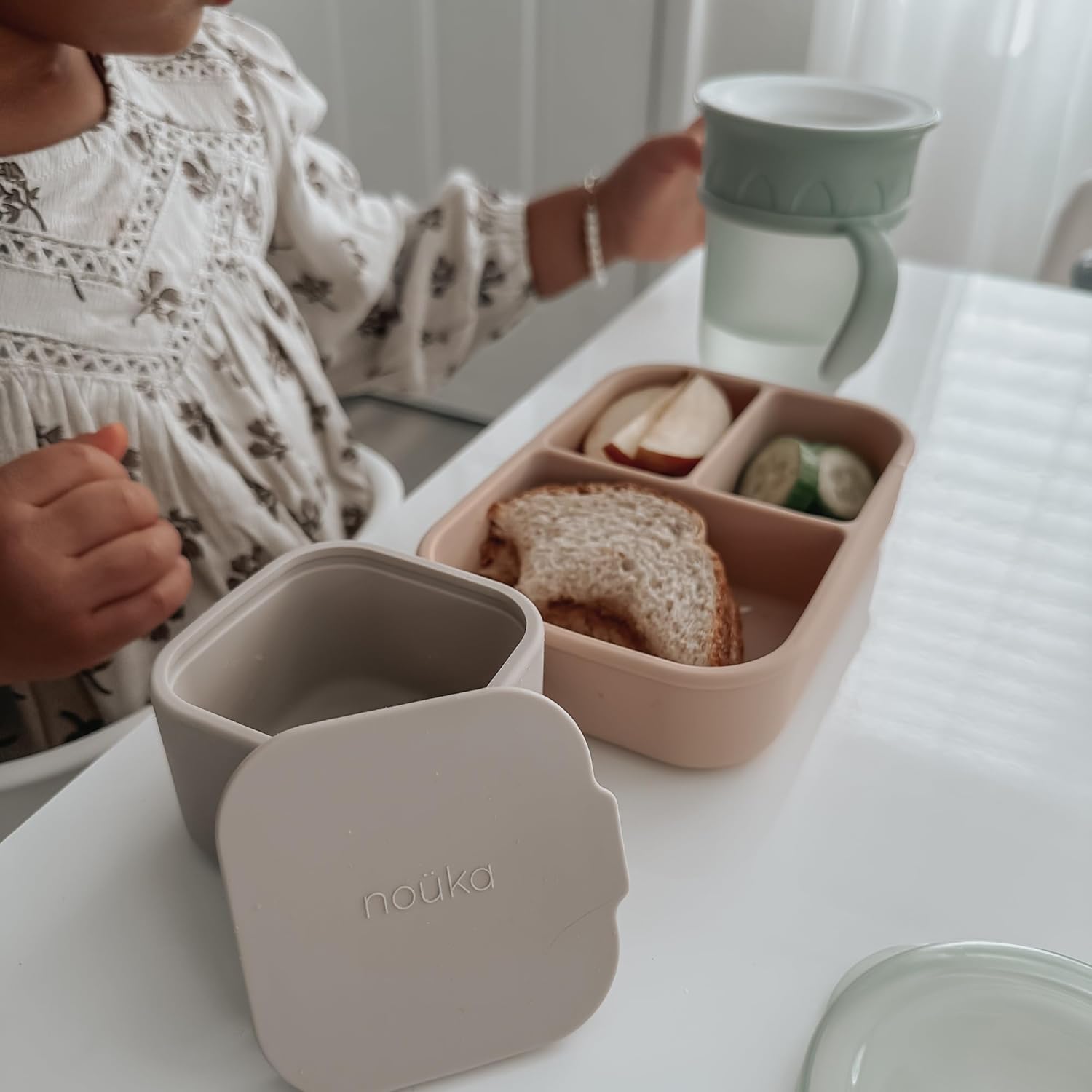 Nouka All around Cup | Leak Proof and Easy Grip | Removable Handles | Wave