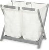 Bassinet Stand Hamper Insert Compatible with Uppababy Bassinet Stands, 2 Pack, Dual Compartment and Carry Handles (Bassinet Stand Is Not Included)