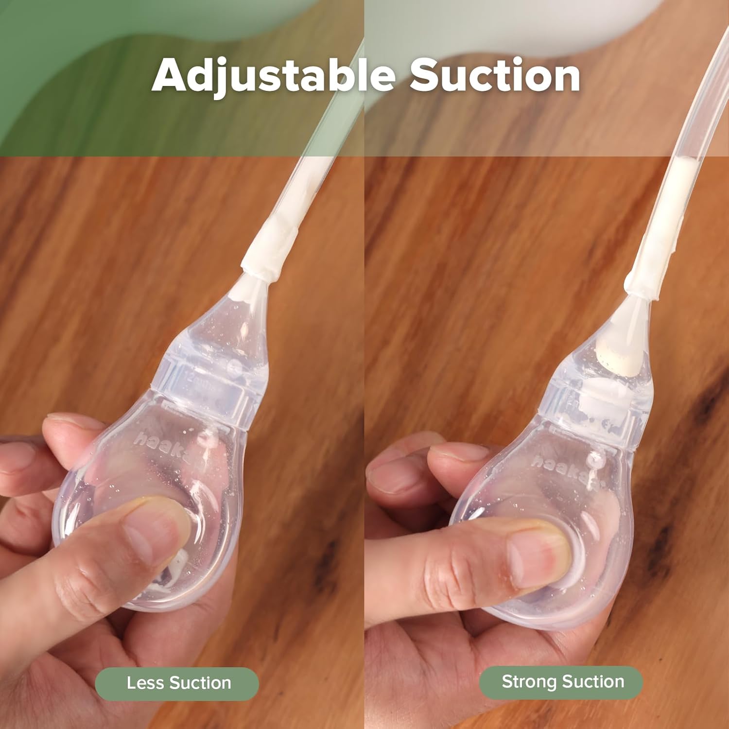 Silicone Baby Nasal Aspirator | Easy-Squeeze Nose Bulb Syringe | Baby Nose Cleaner , 12M+ Infant &Toddler - BPA Free Silicone