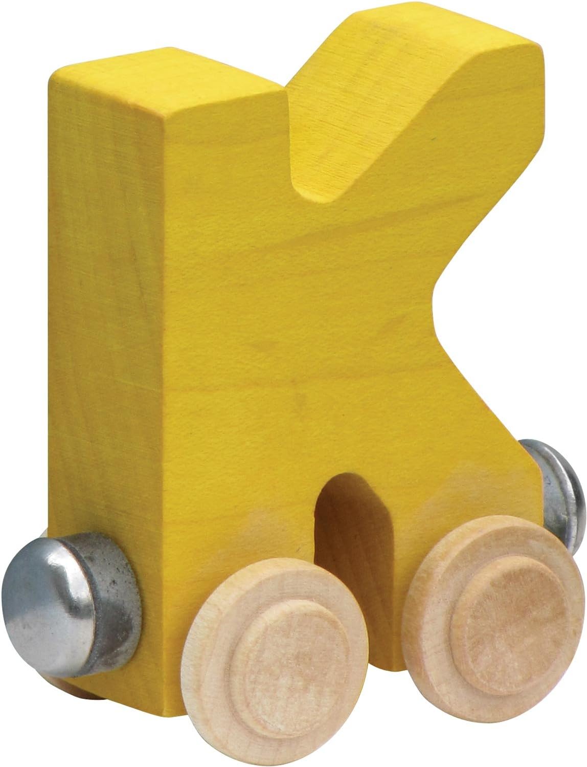 Nametrain Bright Letter Car K - Made in USA (Yellow)