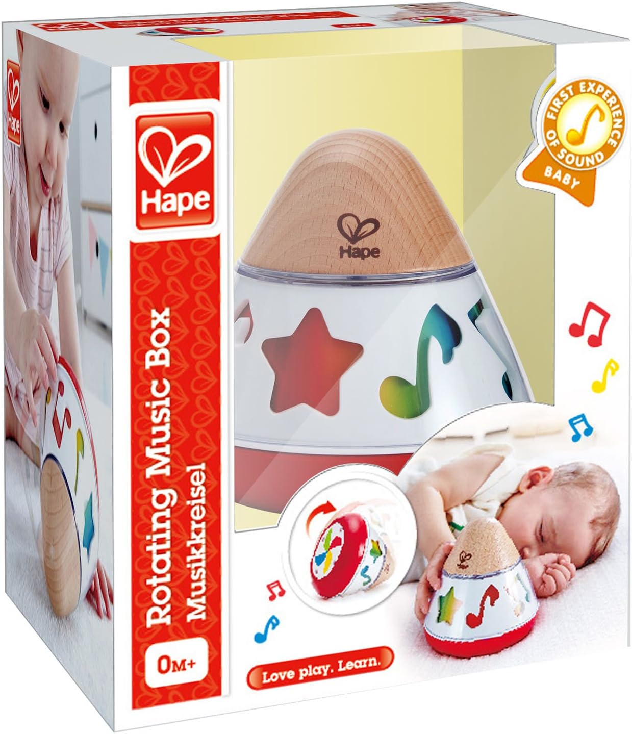 E0332 Rotating Baby Music Box, Spin & Play the Music, Battery Not Needed, 40 X 40 Cm, Multicolor