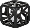 Chew Cube Baby Teething Toy and Rattle, Newborn Teether for Sensory Development, Bpa-Free Silicone, Easy-Grip, Soothes Aching Gums - Black
