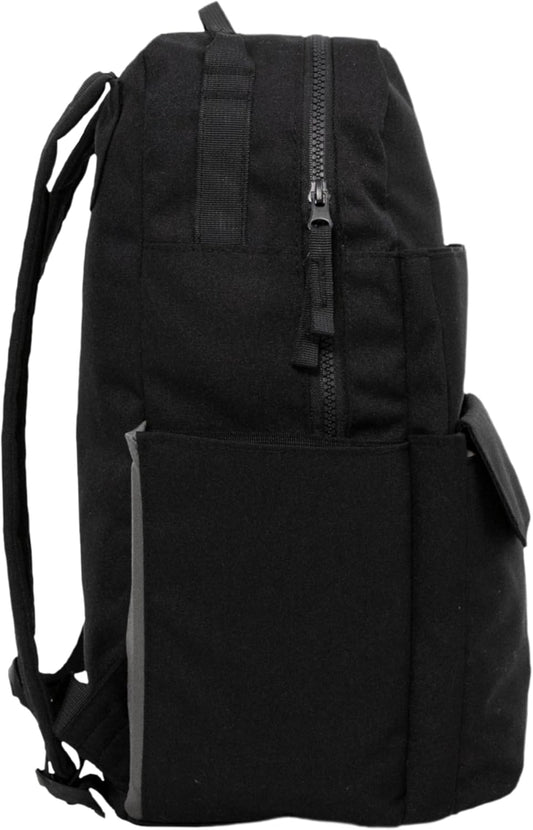 Roo Lightweight 1 LB Diaper Bag Backpack | 11 Organizational Pockets| Durable & Water-Resistant (Black)
