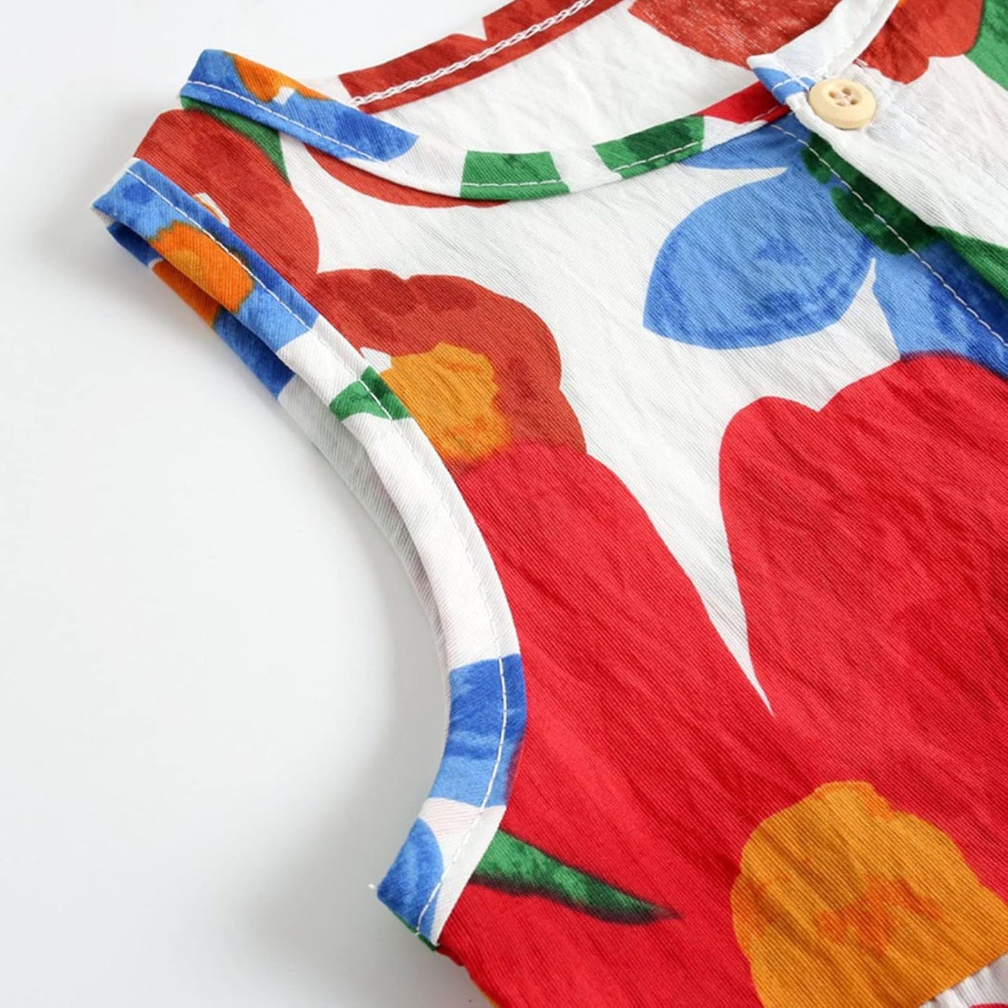 Toddler Baby Girl Flower Print Romper Jumpsuit Sleeveless Clothes Kids Summer Outfit Baby Motion Bodysuit