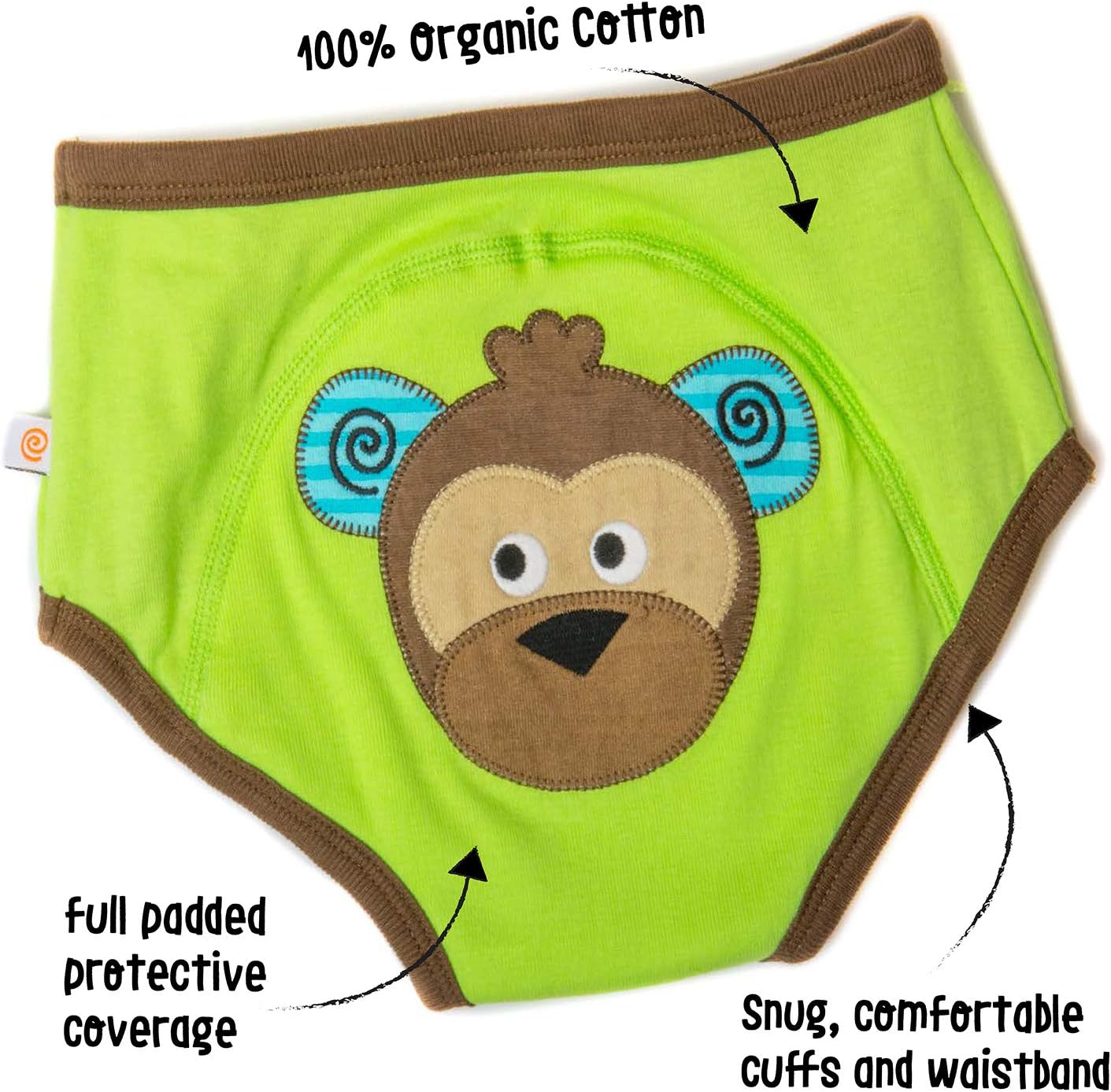 Girls 3 Piece Organic Training Pant Set-Fairy Tales (2T-3T), Multi