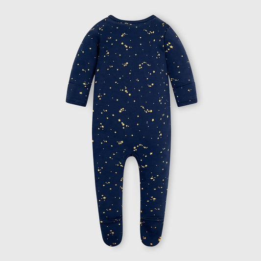 Organic Cotton Baby Boy Girl Zip Front Sleep 'N Play, Footed Sleeper, Long Sleeve