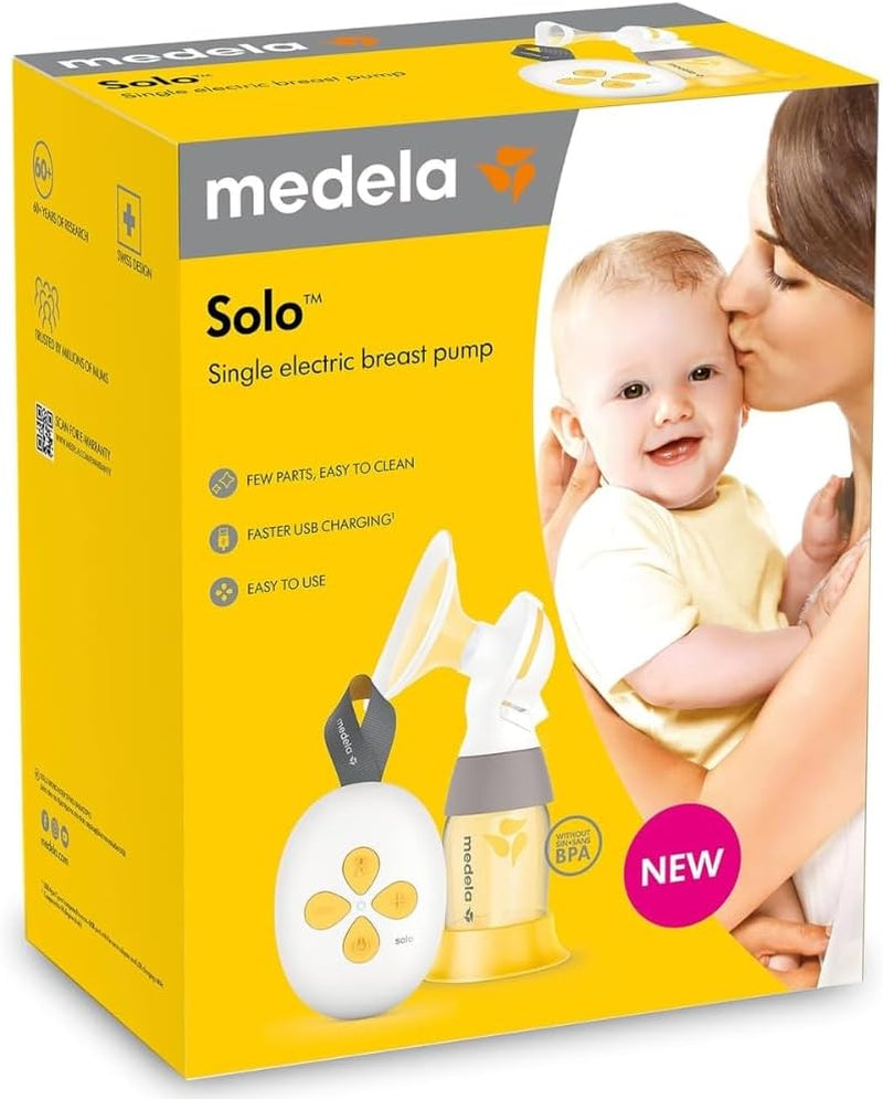 New  Solo Breast Pump – Lightweight and Easy to Use Single Electric Breast Pump with Flex Shields, Providing More Comfort and Expressing More Milk