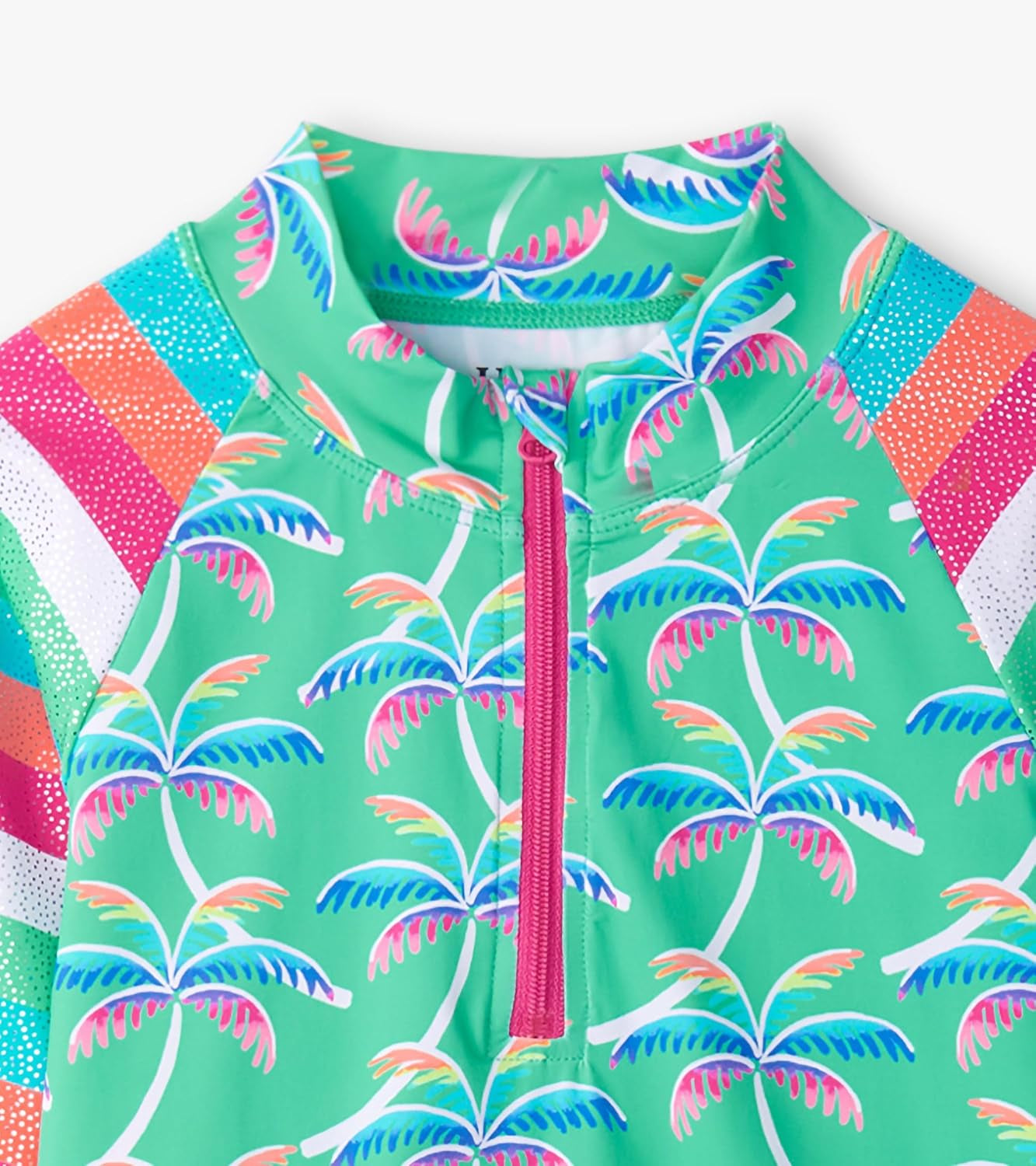 Girls' Rainbow Palm Rashguard Set (Toddler/Little Big Kid)