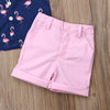 2019 Children Summer Clothing 2PCS Set Toddler Kid Baby Boy Flamingo Tops T-Shirt+Shorts Pants Outfits Short Sleeve Clothes 1-6T