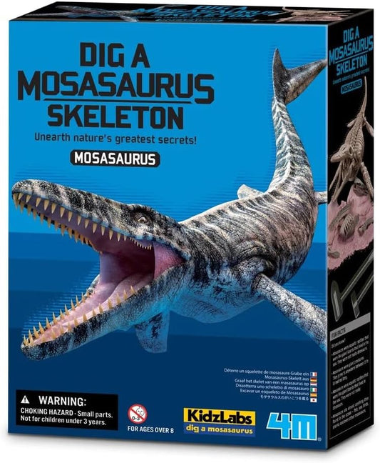 Kidzlabs | Dig a Mosasaurus Skeleton | Resurrect a Skeleton of a Dinosaur | Dig and Discover the Bones of the Skeleton | for Kids Ages 8+