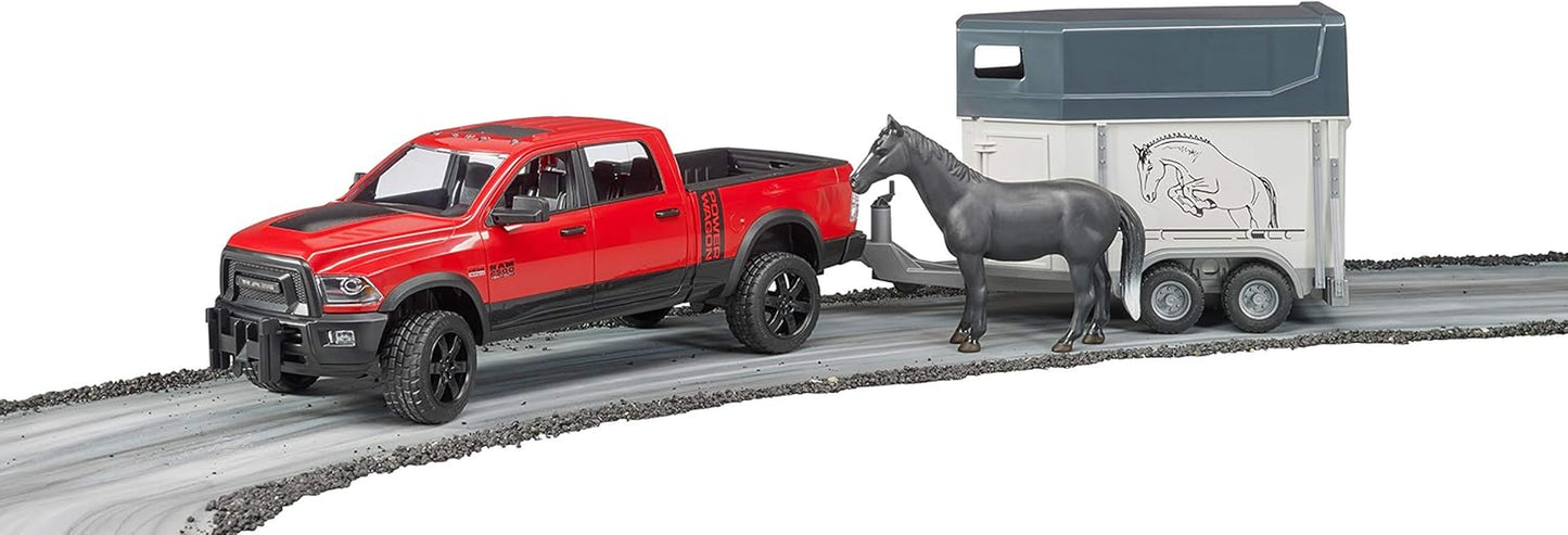 02501 Ram 2500 Power Pick up Truck Wagon Horse Trailer & Horse Vehicle
