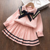 Kids Christmas Sweet Knitwear Suits Girls Baby Plaid Sweaters Coats Suspender Dress Outfits Princess Clothes Sets