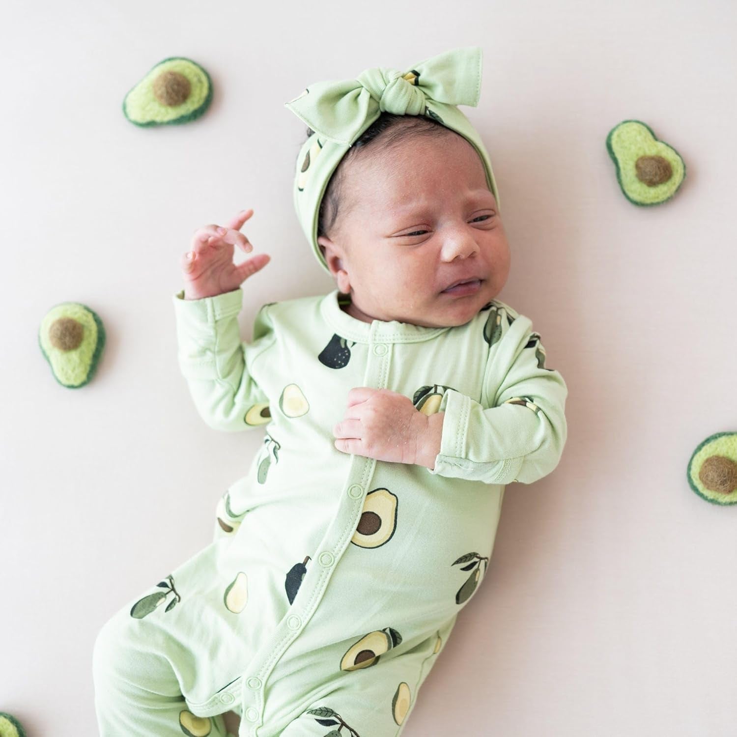 Rayon Made from Bamboo Bow, (1-4T, Avocado)