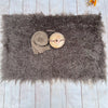 Newborn Photography Props Soft Baby Faux Fur Long Pile Blanket Background Kid Layer Cute Infant Photo Shoot Accessories