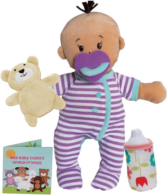 Wee Baby Stella Beige Sleepy Times Scent 12" Soft Baby Doll Set