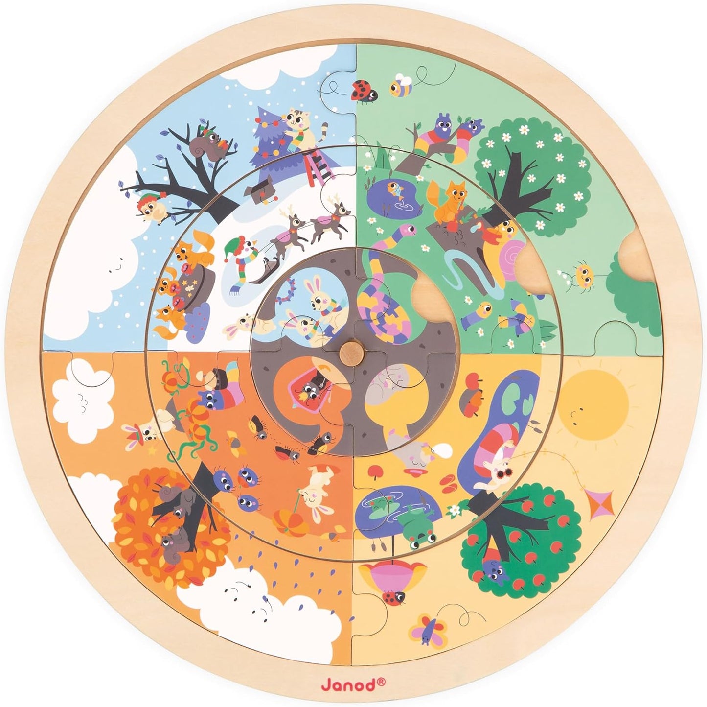 - Garden - Observation Puzzle - Educational Game - Learn the Concept of Time - Early-Discovery for Children and Toddlers - from 4 Years + - Multilingual - J05090