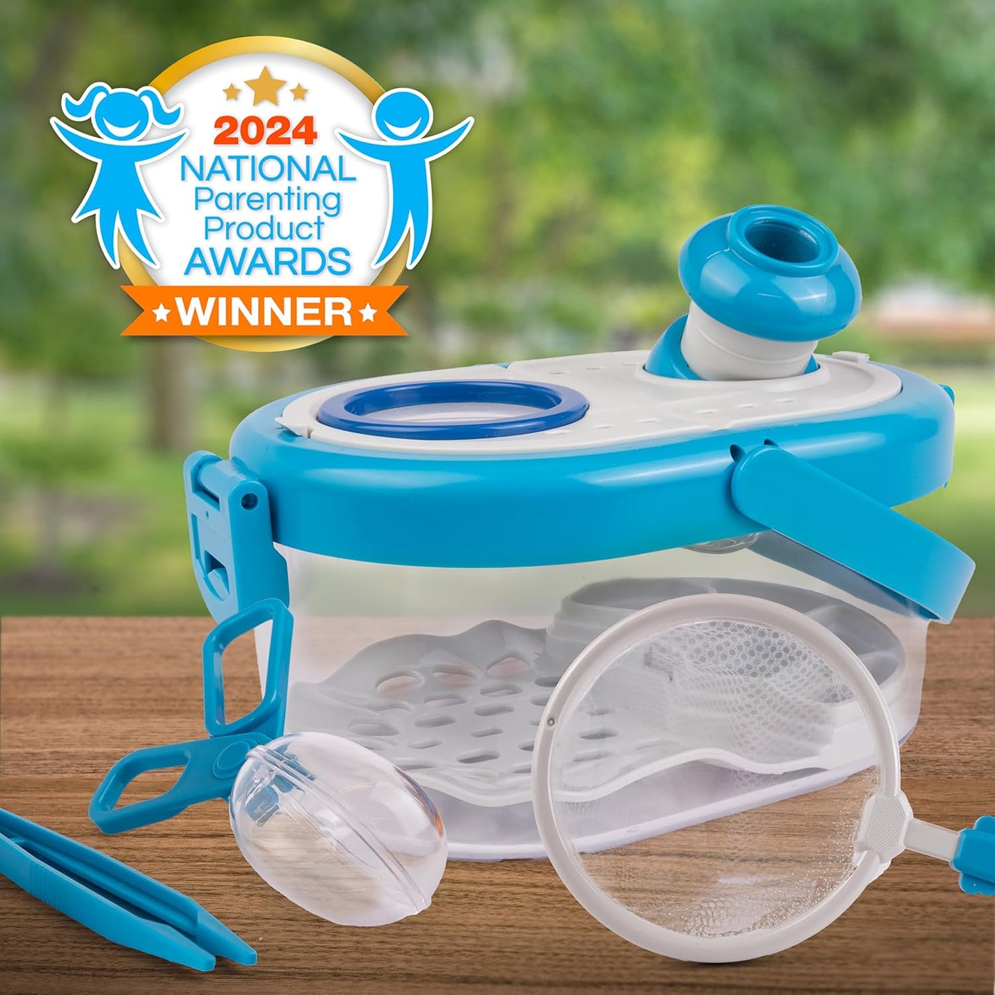 National Geographic Bug Catcher Kit for Kids - Insect Habitat with Magnified Viewer, Catcher, Tweezers & Learning Guide, Kids Bug Catching Kit, Outdoor Toys