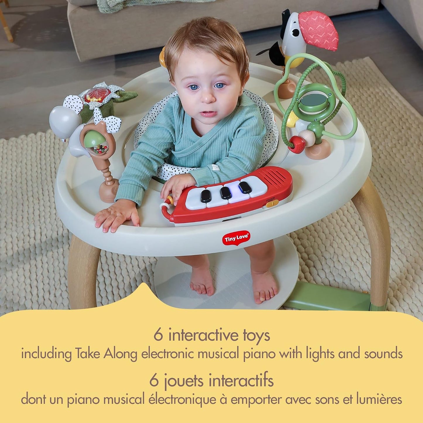 5-In-1 Here I Grow Stationary Activity Center - Boho Chic