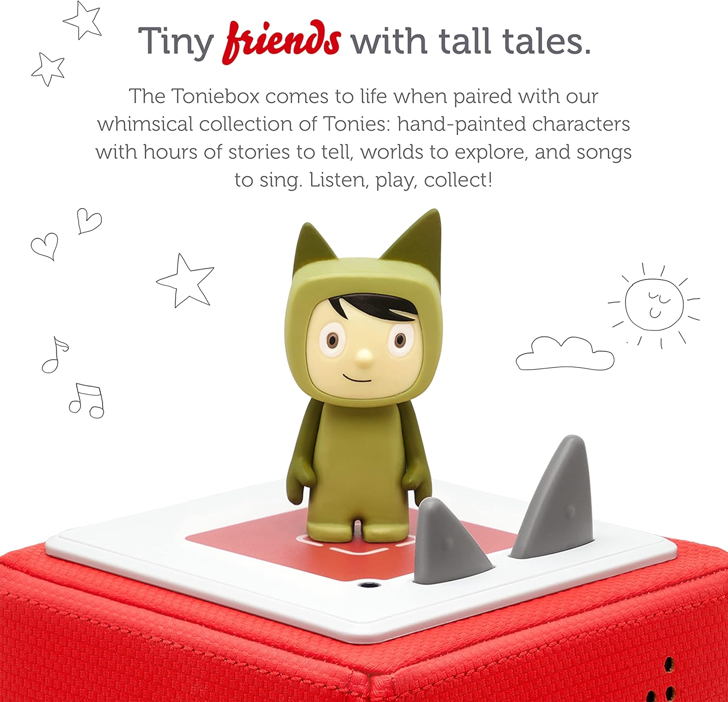 Creative Audio Character - Record and Upload up to 90 Minutes of Your Own Stories and Songs - Green/Light