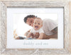 Daddy & Me Baby Picture Frame, Gender-Neutral Dad & Baby Frame, Nursery Decor, 4" X 6" Photo Insert, Wood