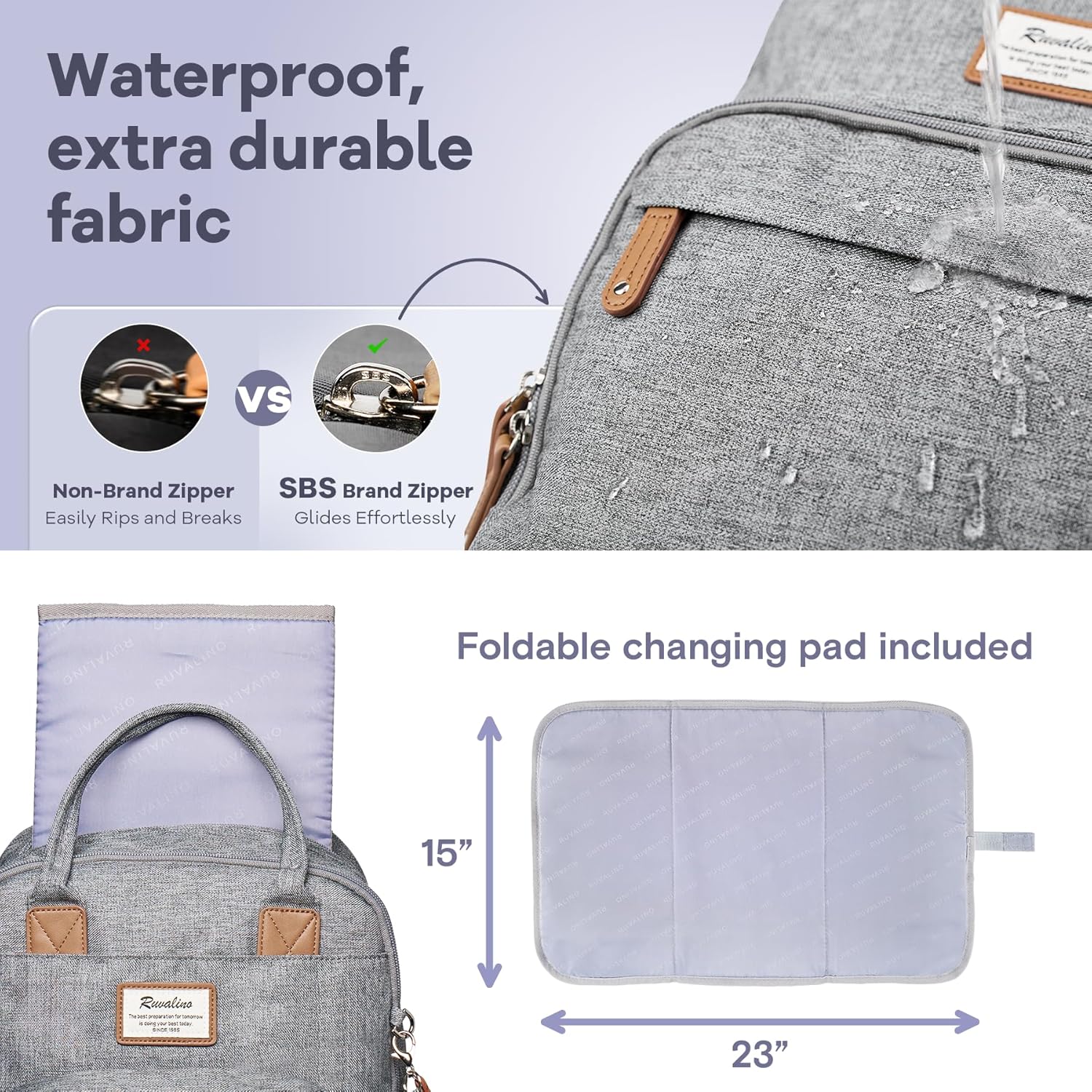 Diaper Bag Backpack  Large Multifunction Travel Back Pack Maternity Baby Nappy Changing Bags