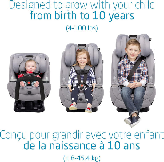 Pria All-In-One Car Seat, 3In1, Convertible from Infant to Toddler, Rear and Forward Facing, Booster Mode, Washable Seat Cover, Essential Green