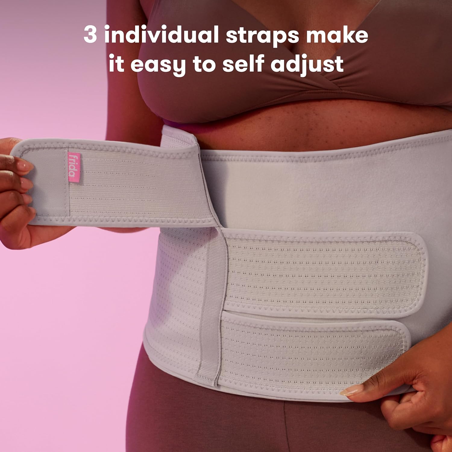 Belly Binder Postpartum Recovery, for Natural Delivery & C-Section Recovery, 9" High Adjustable Compression Wrap